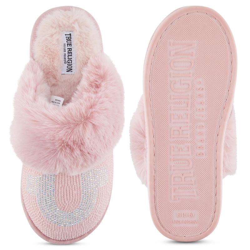 True Religion Slippers for Women Gifts for Women Cozy House Slippers for Woman