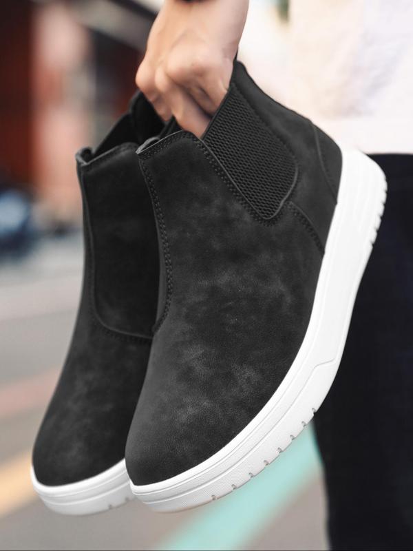 Men's Fashionable Solid Color Chelsea Boots, Casual Comfortable Breathable Slip on Boots for Daily Wear, Fashion Shoes for Party, Daily Clothing Decor