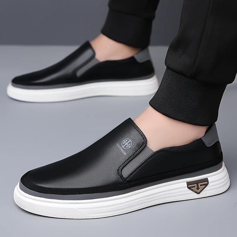 Men's Casual Slip-On Loafers - Soft Sole, Non-Slip, Breathable Microfiber Faux Leather for Everyday & Vacation Wear