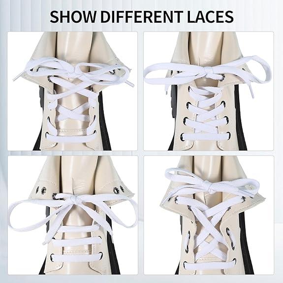 4 Pairs of Flat Shoe Laces, Shoelaces for Sneakers, Athletic Shoelaces