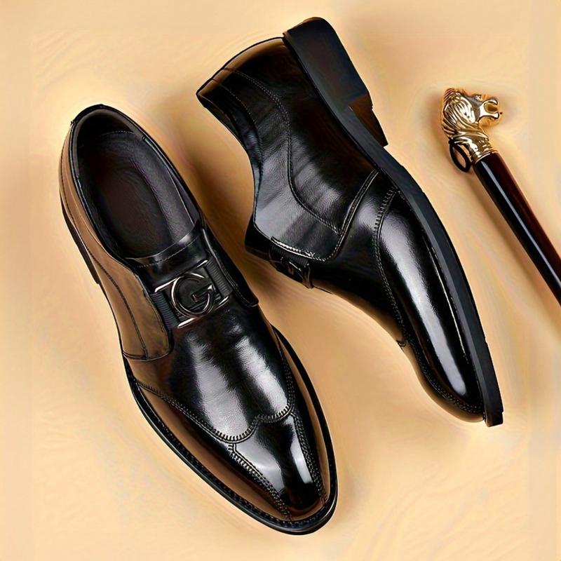 Stylish Slip-On Oxford Dress Shoes For Men - Perfect For Formal, Casual, Business, Weddings & Work - Lace-Up Design - Classic & Contemporary.