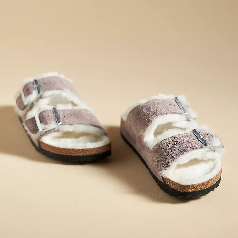 Birkenstock Arizona Shearling-Lined Sandals