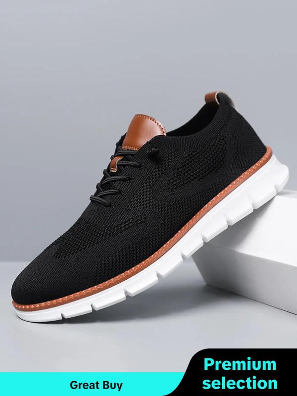 Men's Business Low Top Minimalist Sneakers for Summer, Casual Breathable Comfort Formal Shoes, Fashionable Lightweight Casual Shoes for Daily Footwear, Walking Shoes for Boy Fall