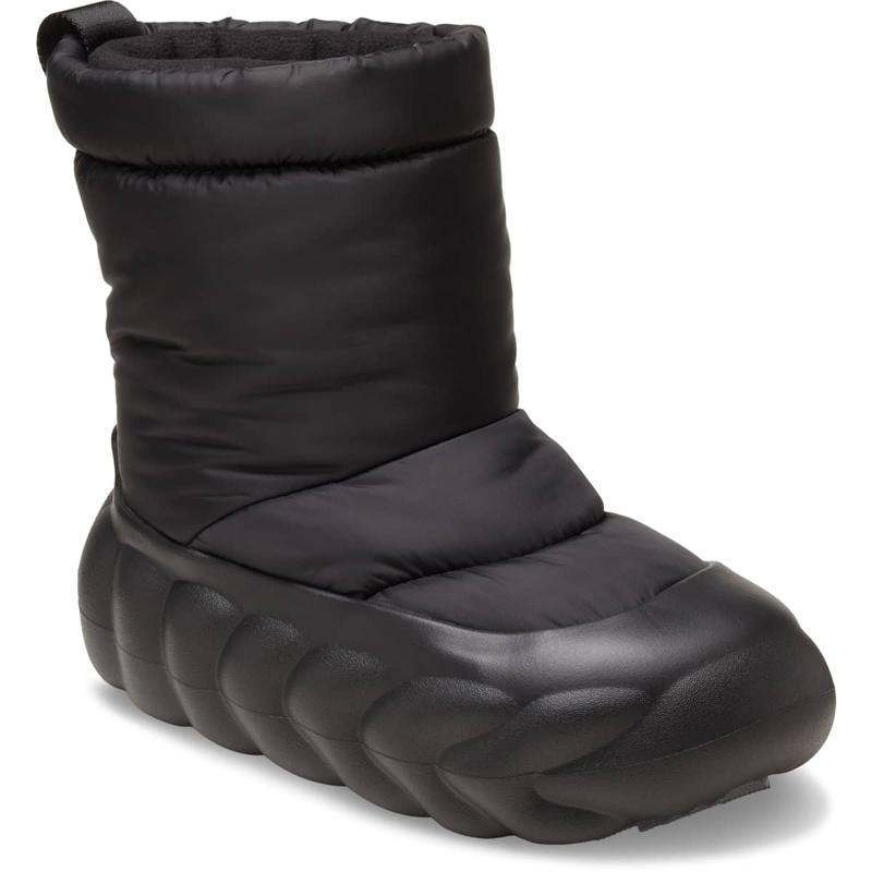 Crocs Unisex Adult Overpuff Boots, Fleece-Lined Platform Snow Boots