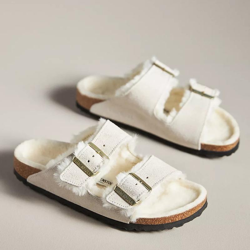 Birkenstock Arizona Shearling-Lined Sandals