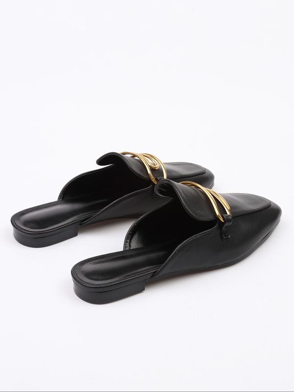 Women's Fashionable Solid Color Fashion Slippers, Simple Plain Soft Comfortable Slippers, Casual All-match Slippers for Daily Wear