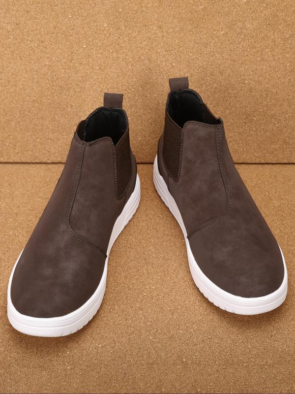 Men's Fashionable Solid Color Chelsea Boots, Casual Comfortable Breathable Slip on Boots for Daily Wear, Fashion Shoes for Party, Daily Clothing Decor