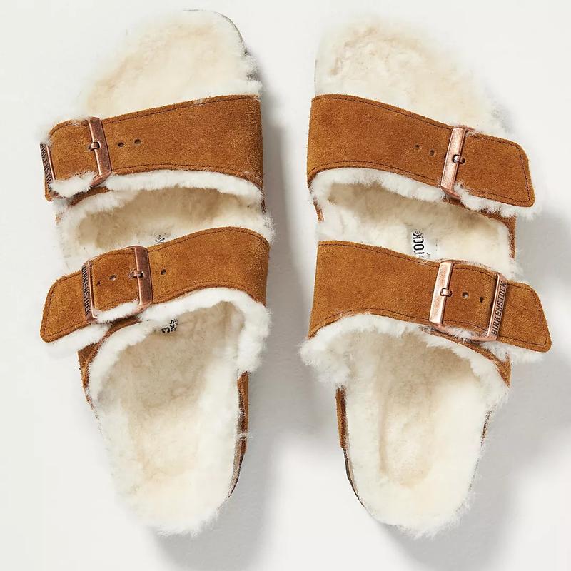 Birkenstock Arizona Shearling-Lined Sandals