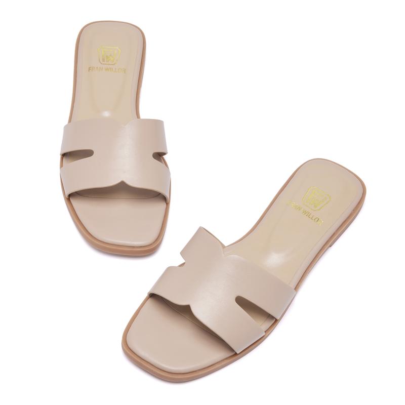 Women's Flat Sandals Slip On Slides Sandals Square Open Toe Fashion Slides Casual Beach Slippers Walking Shoes Footwear  sandals trendy