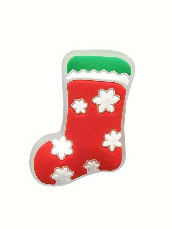 Cute Cartoon Glow in The Dark Christmas Themed Shoe Decoration Charms, Christmas Themed Shoe Accessories, DIY Shoe Decoration for Birthday, Valentine's Day, Christmas