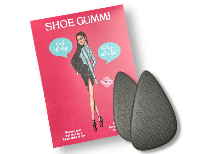 SHOE GUMMI OUTER-SOLE FOR HIGH HEEL COMFORT (POINTED)