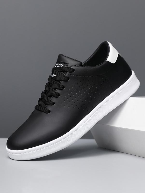 Men's Fashionable Lace Up Low Top Sneakers, Casual Comfortable Breathable Sports Shoes, All-match Minimalist Skate Shoes for Daily Wear, Fall Shoes