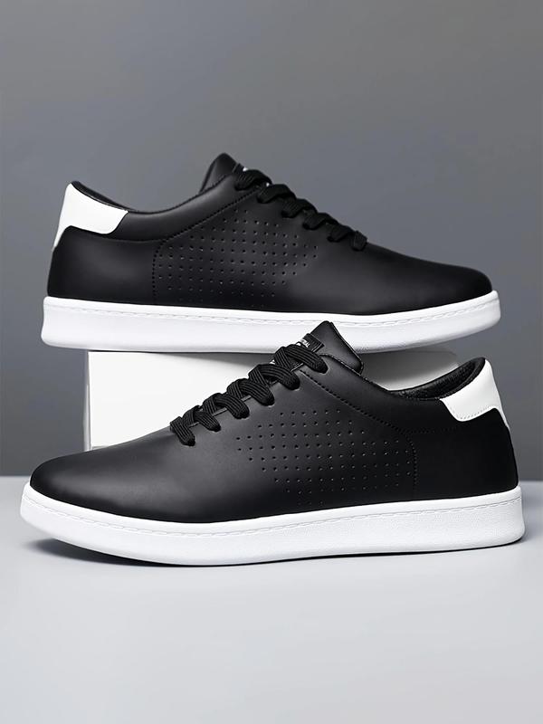 Men's Fashionable Lace Up Low Top Sneakers, Casual Comfortable Breathable Sports Shoes, All-match Minimalist Skate Shoes for Daily Wear, Fall Shoes