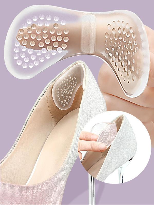 Transparent Silicone Heel Protector, Anti-wear & Anti-heel Loss Heel Protective Sticker, Light and Soft, Easy To Clean, for People with Too Large Shoes