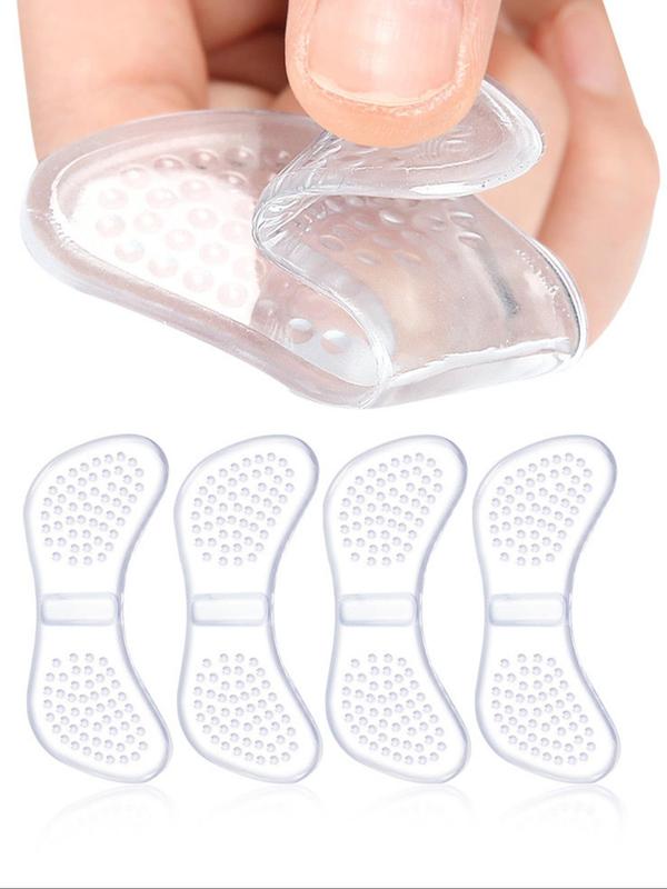 Transparent Silicone Heel Protector, Anti-wear & Anti-heel Loss Heel Protective Sticker, Light and Soft, Easy To Clean, for People with Too Large Shoes