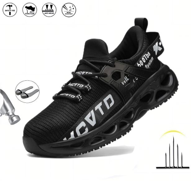 New Style Steel Toe Safety Shoes, Puncture-Proof Sports Shoes With Straps For Men And Women Working