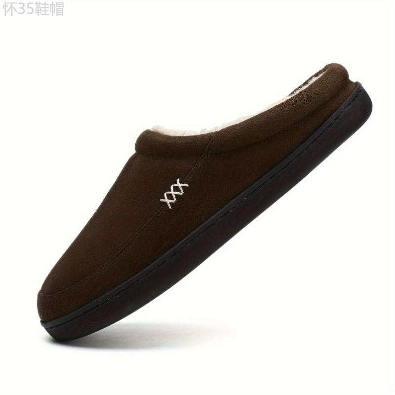 Men's Cotton Slippers, Black, 5 Styles, Non-Slip, Durable, Comfortable, Casual Fashion, Indoor Outdoor, Everyday & Party Wear, Slip-On, Fabric Upper, TPR Sole, No Insole, Round Toe Boy Footwear Walking Shoes Shoe Flipflop Slide Dance Daddy