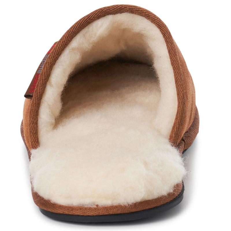 Alpine Swiss Halden Mens Genuine Suede Memory Foam Scuff Slippers