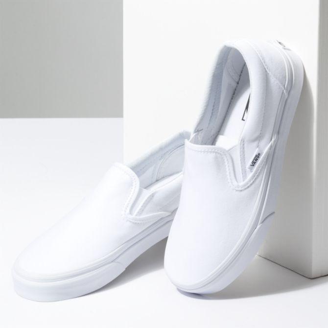 Vans Classic Slip On in True White