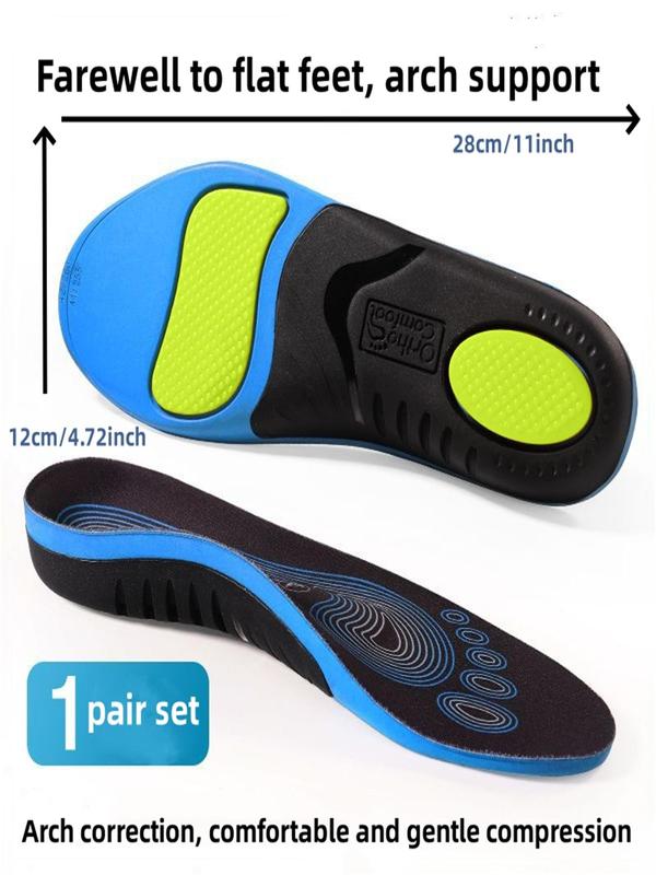 Colorblock Orthotic Insoles, Comfortable Breathable Flat Feet Insoles, Arch Support Insoles for Men & Women, Shoe Accessories