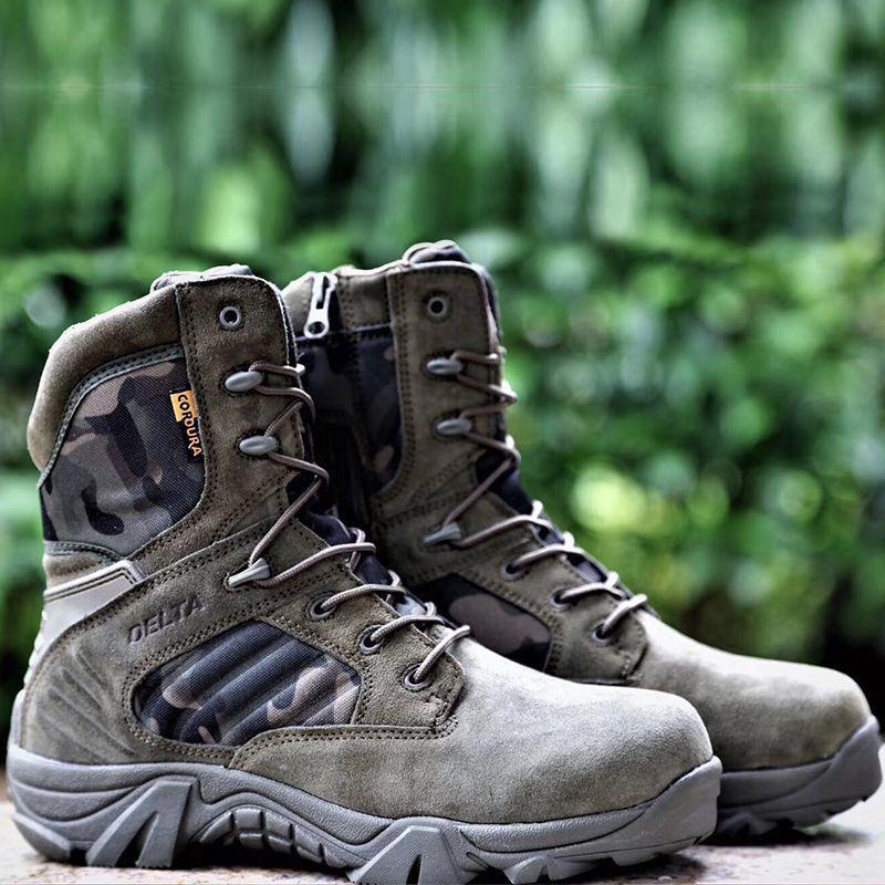 Men's Tactical Boots Light Duty Military Boots Men's Outdoor Men's Lace-Up