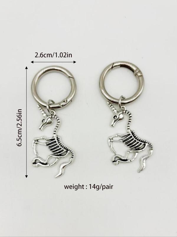 Punk Style Unicorn Design Shoe Charms, Fashionable Novelty Shoes Decorations for Boots, Stylish Shoes Accessories for Women & Men