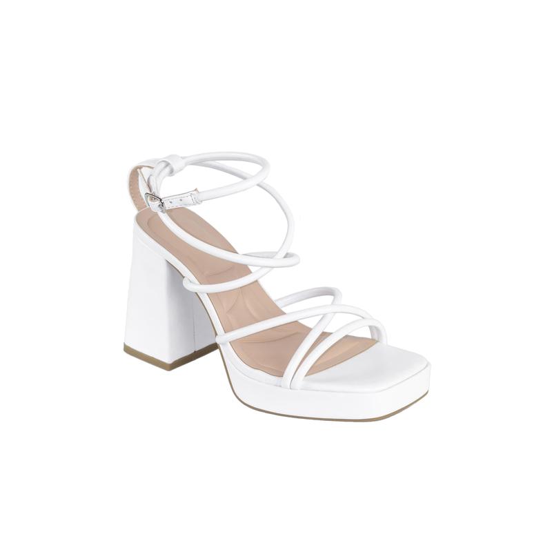 Taurus -  Ankle Strap Block High Heels