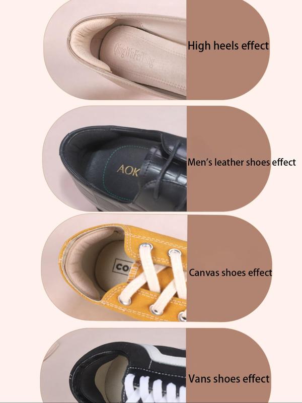 Solid Color Heel Grip, Heel Grip with Soft Suede & Sponge, Shoe Accessories for Women & Men, High Quality Heel Grip Suitable for Almost All Shoes