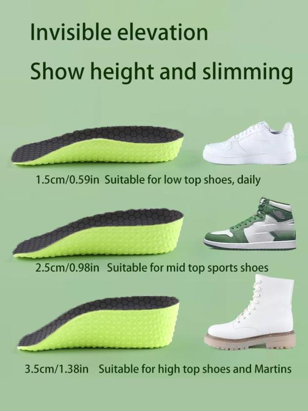 Anti-slip Elevated Shoe Insoles, 1 Pair Breathable Comfortable Shoe Insoles, Shoe Accessory for Men & Women for Daily Use