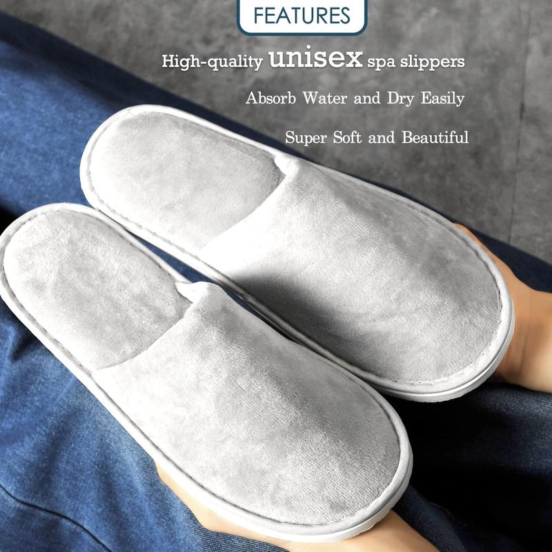 69 Pairs Spa Slippers, Non Slip Disposable Slippers For Guest, Washable Reusable, Which Can Be Used As Women Men, House, Indoor, Bathroom, Bedroom, Hotel, Bride Slippers