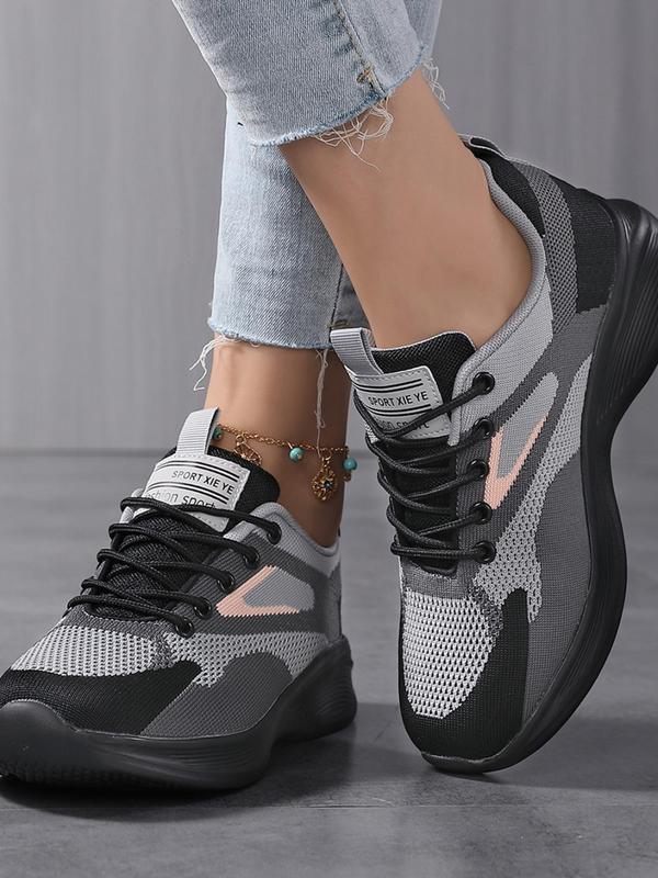 2024 New Fashionable Lace Up Low Top Sneakers for Women, Minimalist Casual Breathable Comfortable Sports Running Shoes for Training, All Match Walking Shoes for Daily Wear for Women