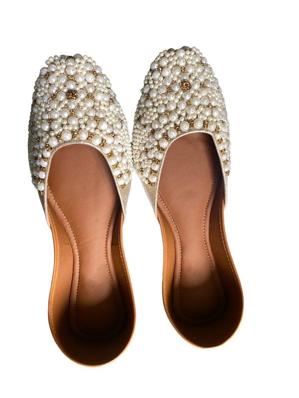 Bridal Khussa Jutti Footwear Flat, punjabi jutti