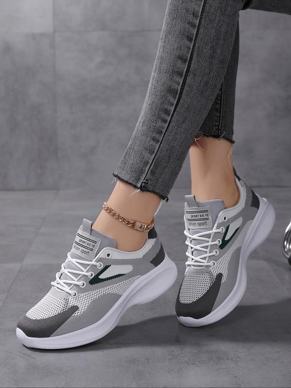 2024 New Fashionable Lace Up Low Top Sneakers for Women, Minimalist Casual Breathable Comfortable Sports Running Shoes for Training, All Match Walking Shoes for Daily Wear for Women