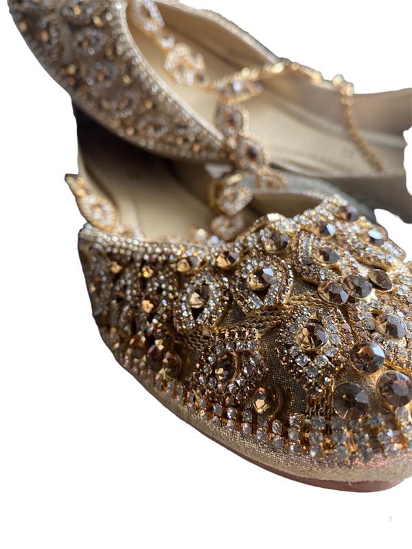 Bridal Khussa Jutti Footwear Flat, punjabi jutti