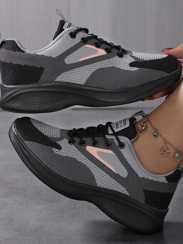 2024 New Fashionable Lace Up Low Top Sneakers for Women, Minimalist Casual Breathable Comfortable Sports Running Shoes for Training, All Match Walking Shoes for Daily Wear for Women