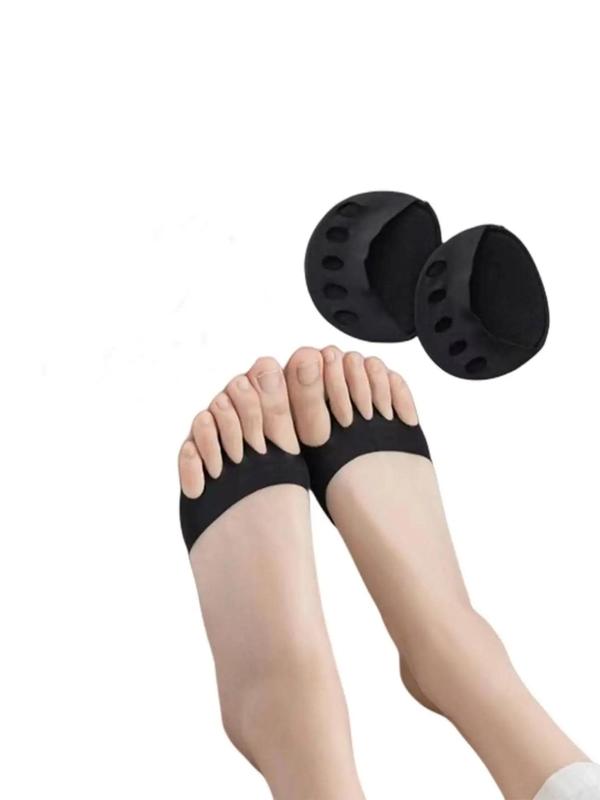 Summer Fashion Ice Silk Anti-wear Feet Five Finger Socks, Breathable Anti-slip Foot Pad for Women's Shoes, All-match Sole Sandal Insole for Daily Wear