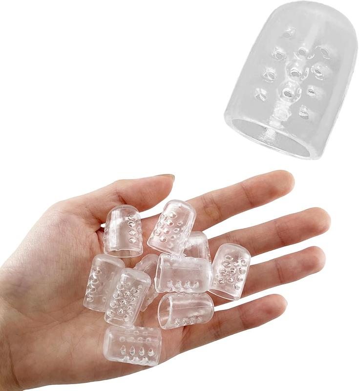 Silicone Toe Protectors Covers Caps Guards Sleeves for Women Men Runners Corn Removers Gel Blister Protection 10 Pack