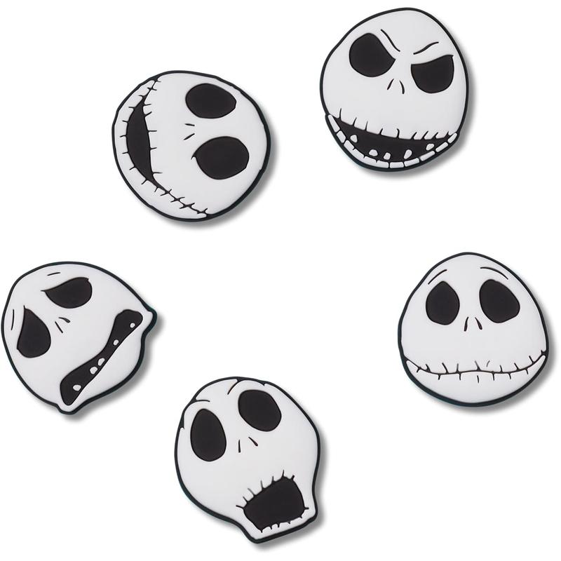 Crocs Jibbitz Disney Nightmare Before Christmas Jack Skellington Character Shoe Charms 5-Pack