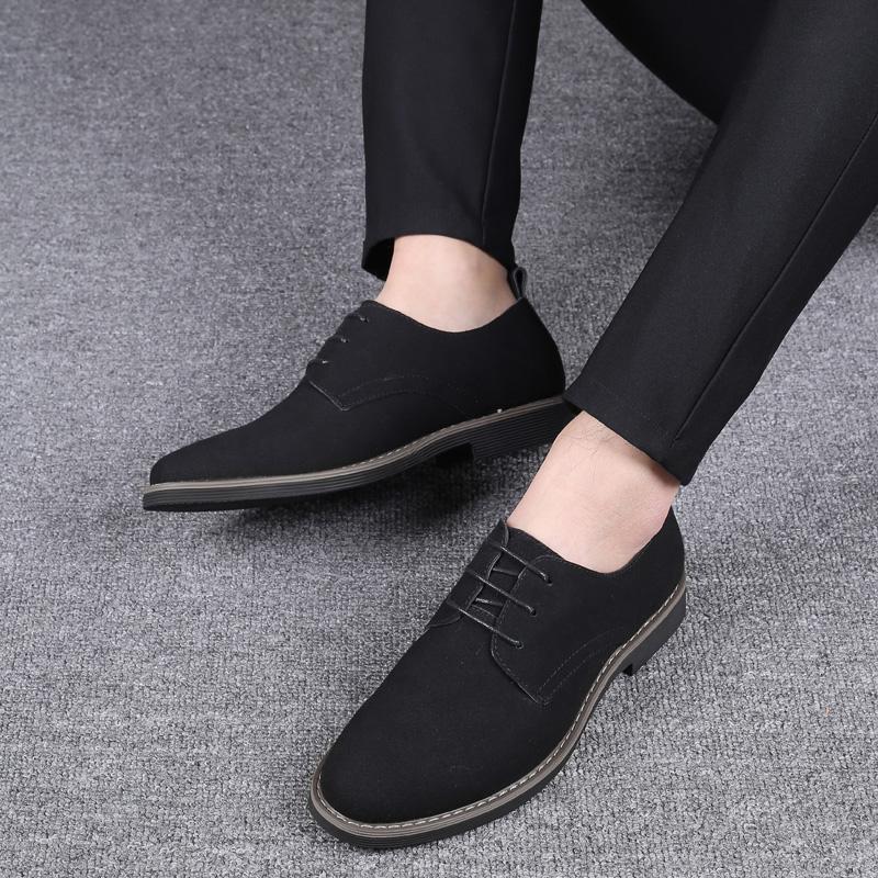 Mens Suede-Effect Derby Shoes - Classic Timeless Lace-up Front, Versatile Semi-Formal Style, Comfortable Durable Casual Dress Shoes for Business, Wedding, Formal Events and Everyday Wear - Elevate Your Men Style