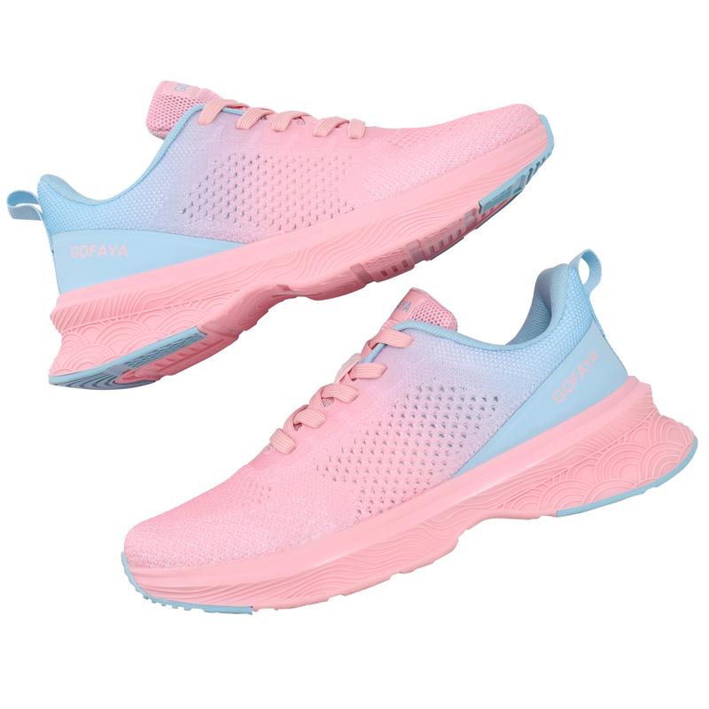 Women's Walking Walking Shoes Low Cut Breathable Training Trainer Sneaker Anti Slip Closed Casual Solid Runner Fashion Girl Sports Shoes