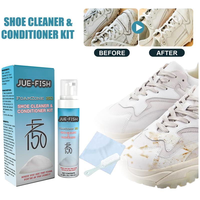 Shoe Cleaning & Repair Kit Small White Shoes Clean Stains, Yellow Edge Brightening Portable Brightener Footwear Comfort