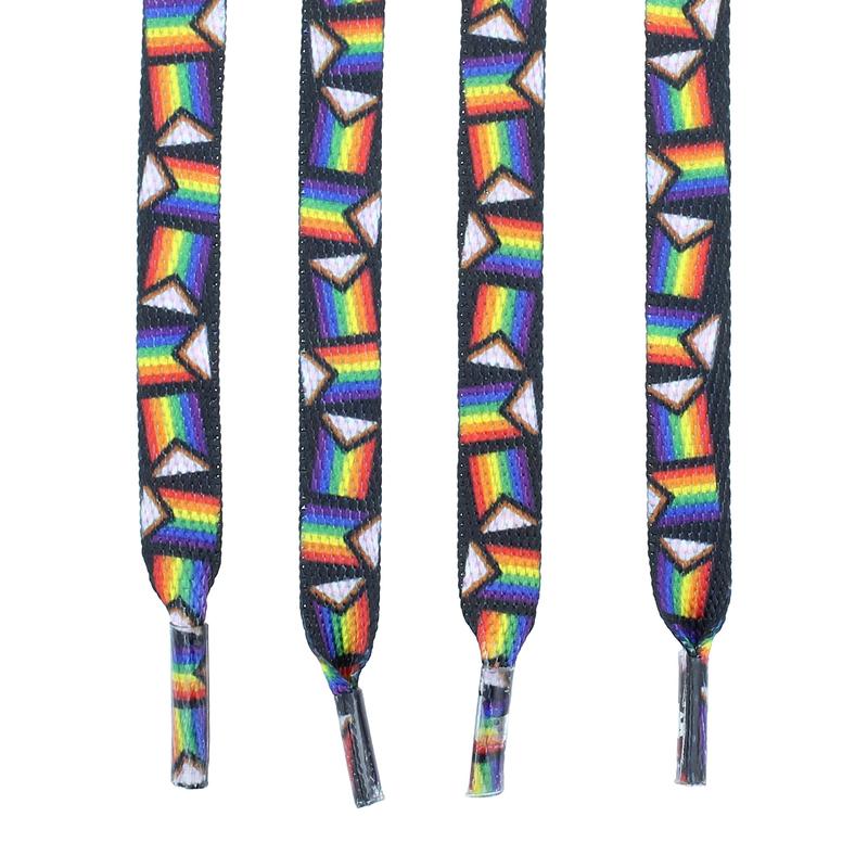 Gay Pride Shoelaces (Rainbow, Transgender, Bisexual, Pansexual, Lesbian, Asexual, Daniel Quasar, NonBinary) - Perfect for PRIDE Parades, Events, Gift Giving.  Show Your PRIDE with these laces. Footwear Comfort