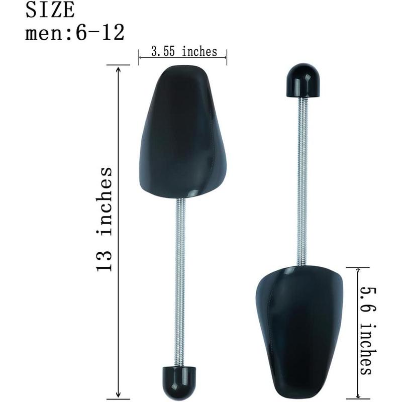 16 Pairs Plastic Shoe Trees for Men (Black)