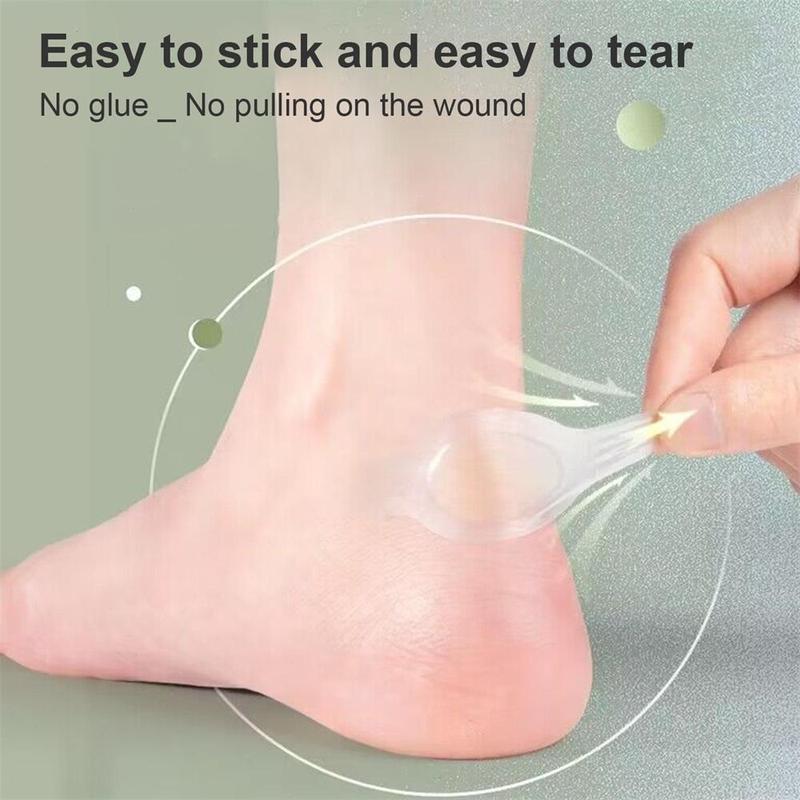 Gel Blister Cushion (50pcs), Invisible Seal Adhesive Heel Support for Blister, Waterproof Blister Pad Guard, Gel Blister Cushion, Heel Blister Protection Patch for Toes Heel Blister Prevention