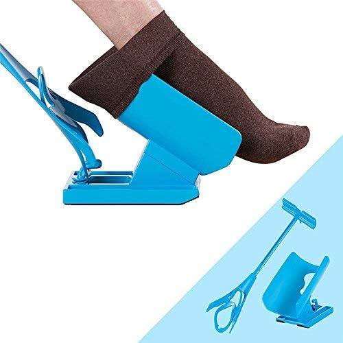 Sock Helper - for Putting the Socks ON & Taking OFF without Bending - Easy On Easy Off Sock Dressing - Sock Aid for Elderly & Pregnant