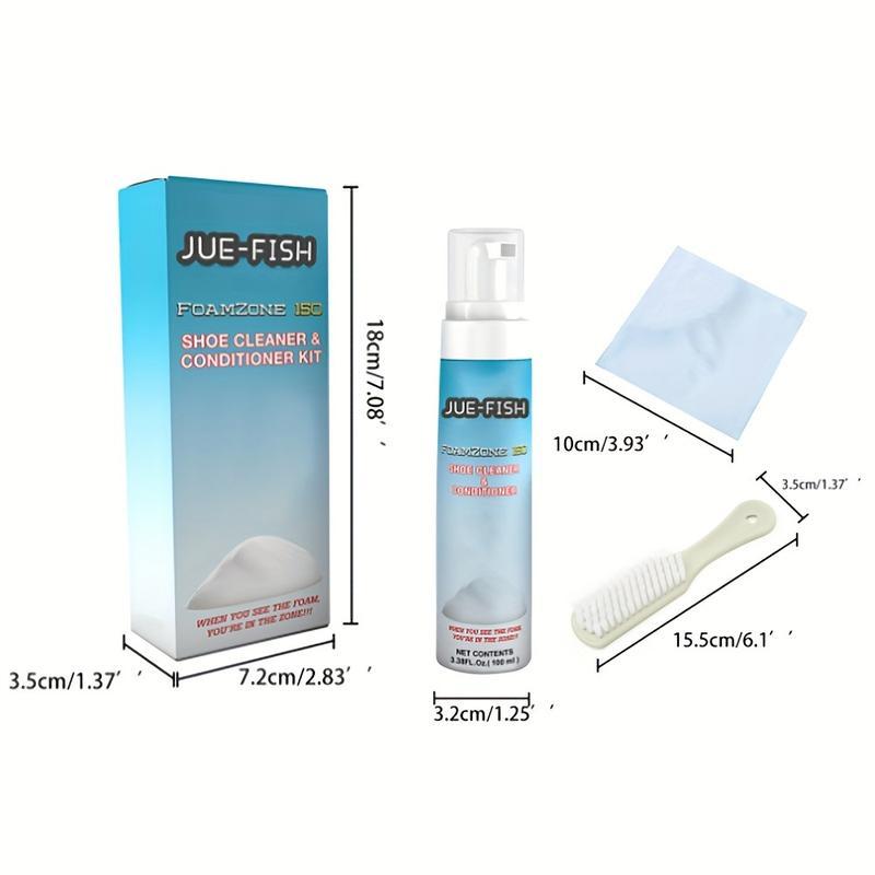 New 2024 Cleaning Kit for Shoes: Removes Stains and Yellowing, Whitening Agent for White Shoes - Footwear Comfort