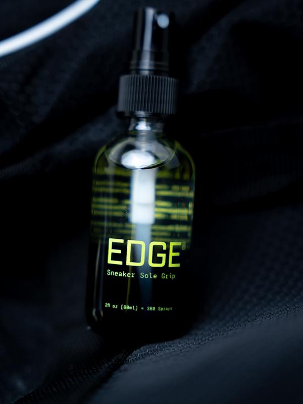 EDGE Sneaker Grip Spray - Proven 25%+ Grip Advantage, 100% Non-Toxic, Self-Dries In Seconds, 80+ Uses Per Bottle - Improves Speed, Agility, & Footwork