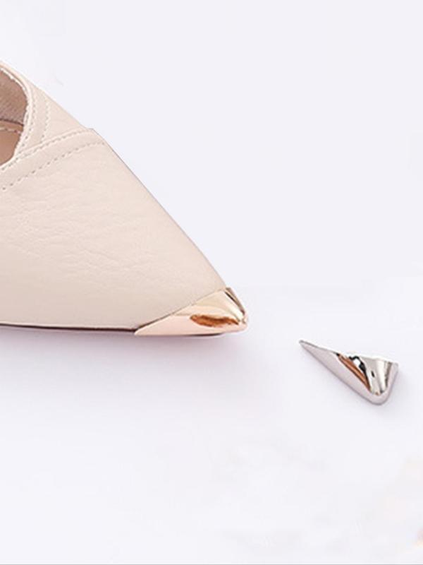 Minimalist Pointed Toe Shoes Tips, Elegant Anti-scratch Pointed Toe Shoes Protector, Fashionable DIY Shoes Decoration Accessories for Women & Girls