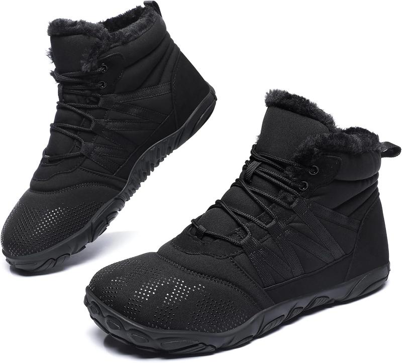 Mens Winter Snow Boots Shoes Minimalist Womens Boots Warm Ankle Booties