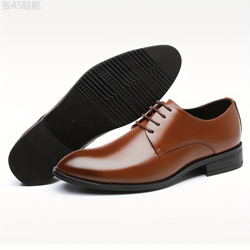 Men's Derby Shoes, Business Formal Office Shoes, Casual Walking Shoes Lace-up Front Shoes For Men Footwear Boy Footwear Boy Closed Comfort Rubber Insole Decor Weight